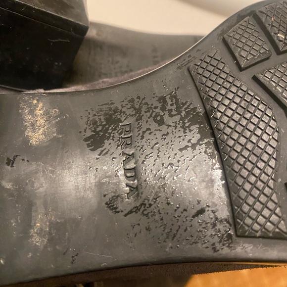 Prada sport knee-high suede moto boots - Picture 11 of 13